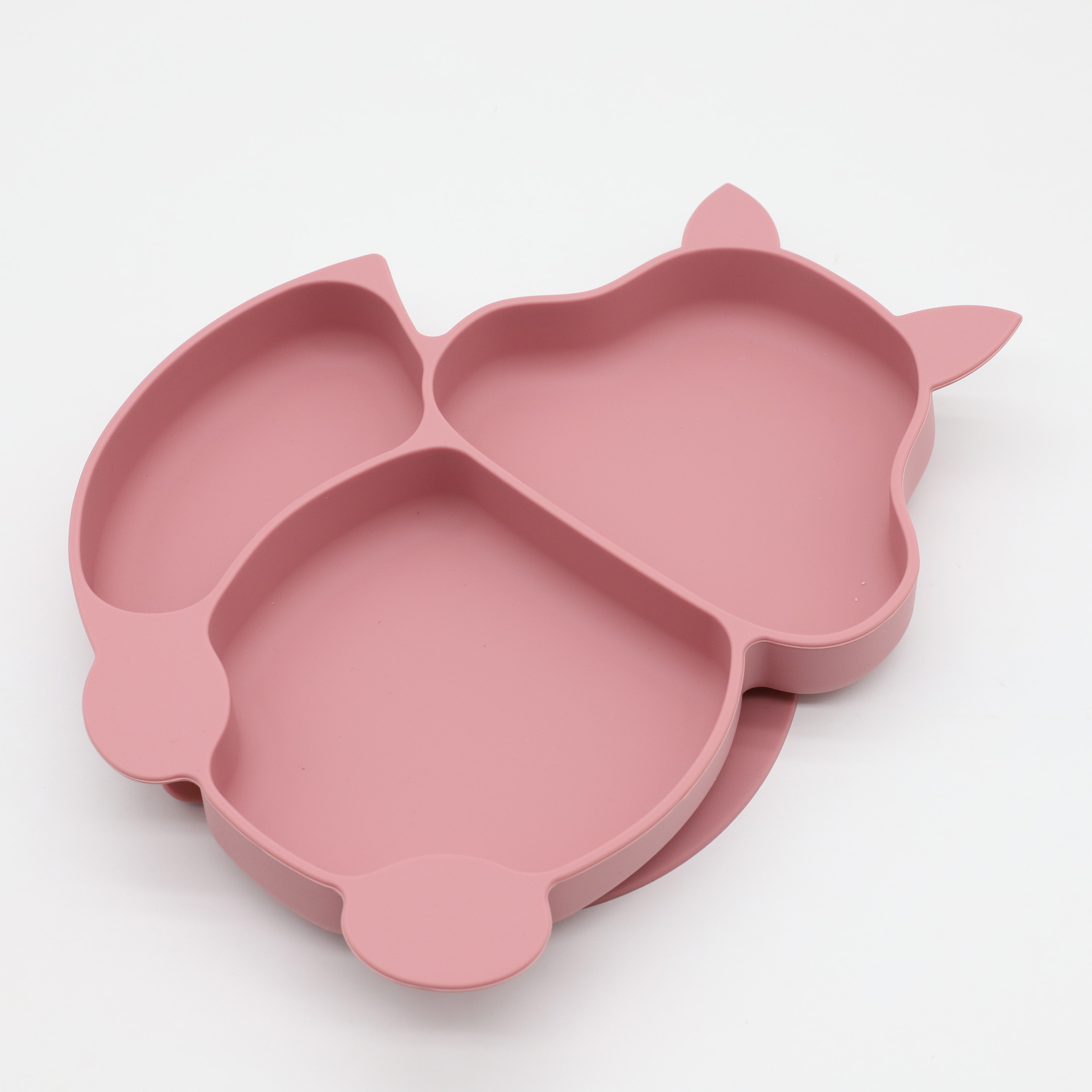 Baby Food Utensils - 실리콘 다람쥐 저녁 식사 접시, 강한