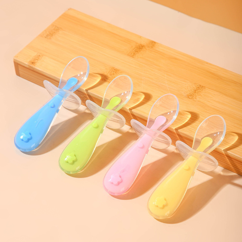 Baby Food Utensils - 아기 실리콘 스푼, 아기 쌀 페이스트