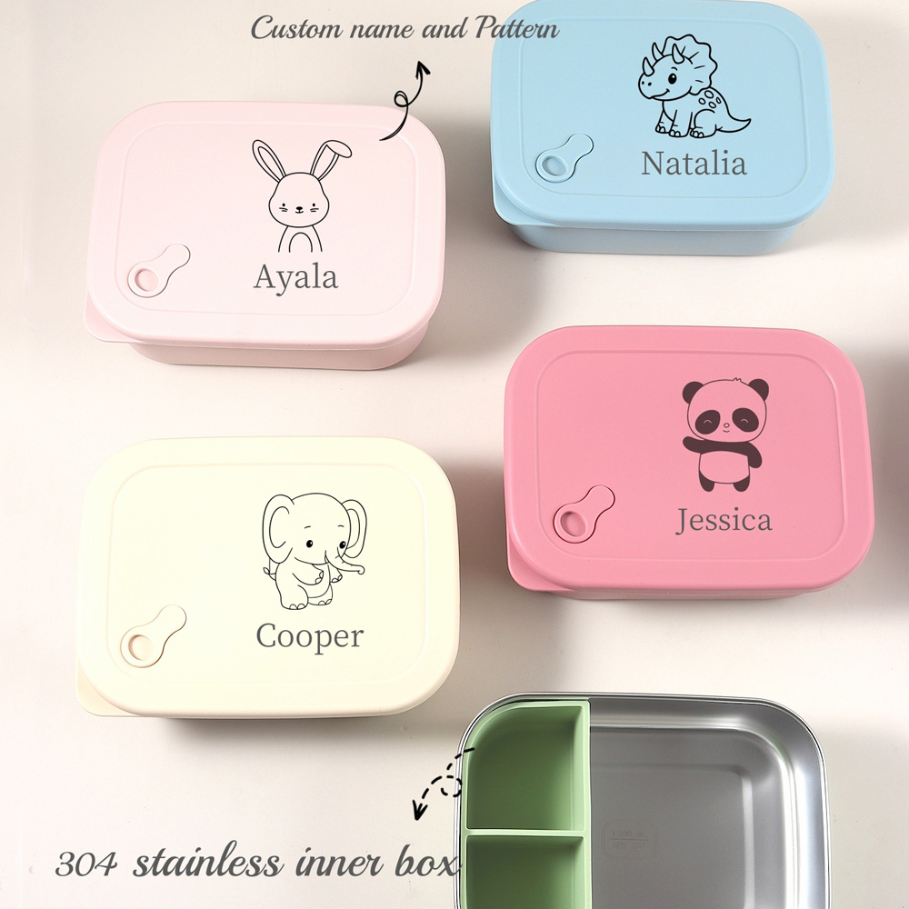 Baby Food Utensils - 1200ml 1개 맞춤 이름 및 패턴