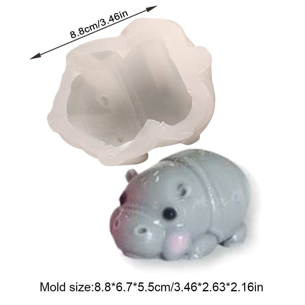 새로운 동물 만화 아기 하마 식품 학년 실리콘 금형 초 - Baby Food Jelly 리뷰 및 가격