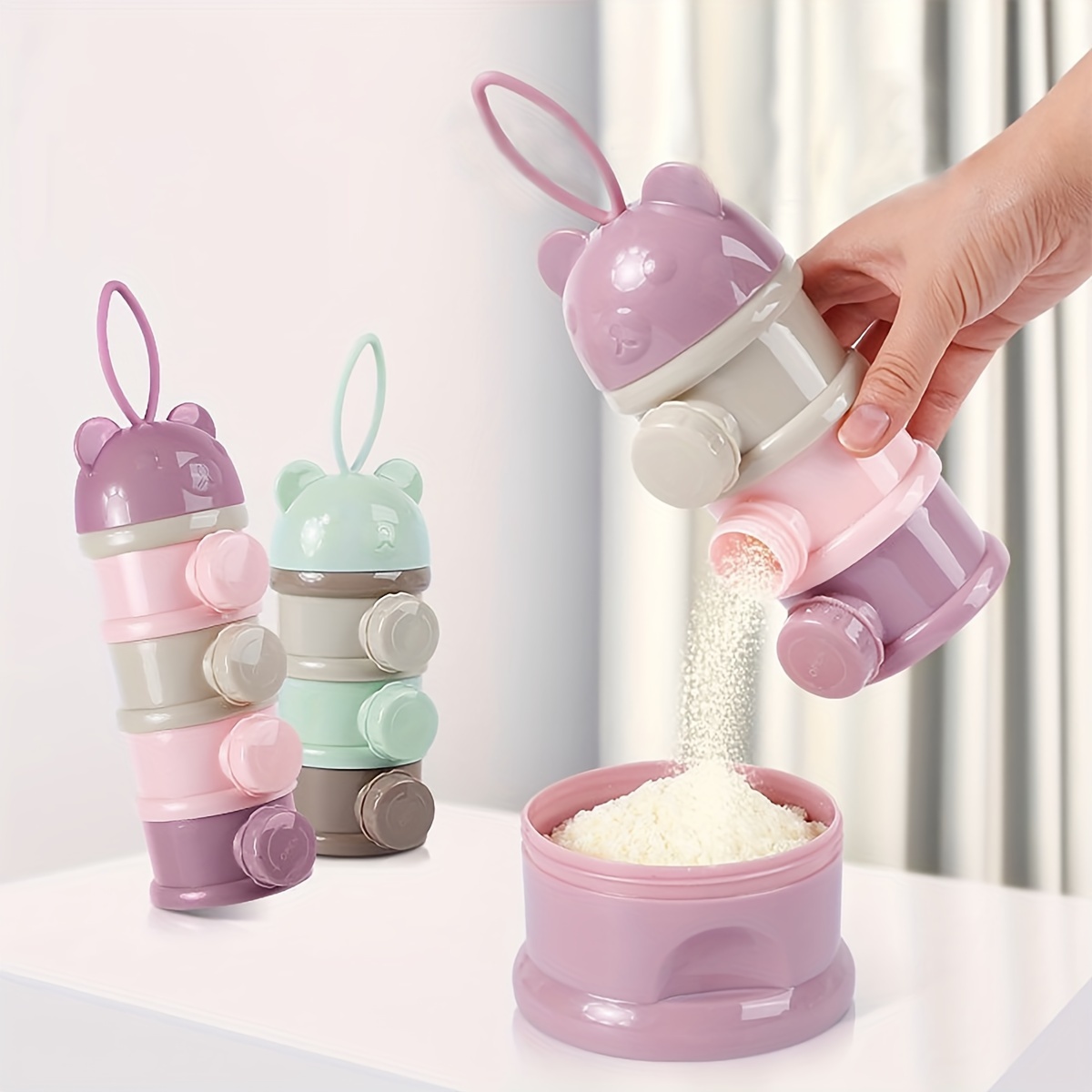 스트랩이 있는 대용량 아기 분유 용기, 분유 디스펜서, - Baby Food Pouches 리뷰 및 가격