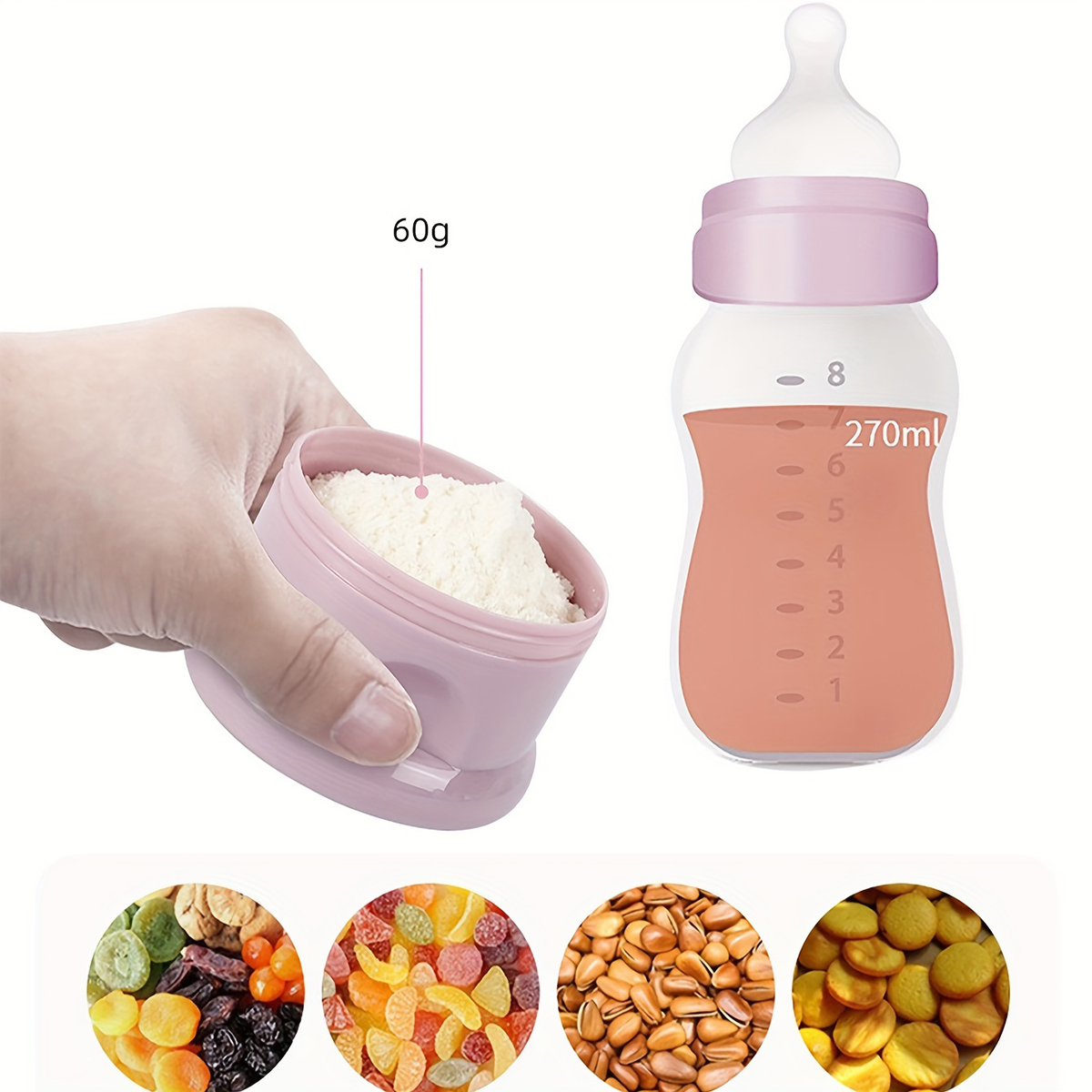 스트랩이 있는 대용량 아기 분유 용기, 분유 디스펜서, - Baby Food Pouches 리뷰 및 가격