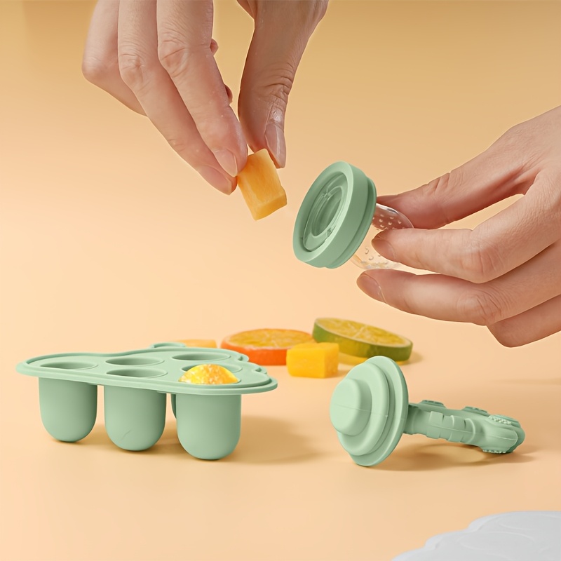 2pcs/1pc 뚜껑이있는 미니 베이비 과일 야채 냉동 - Baby Food Vegetable 리뷰 및 가격