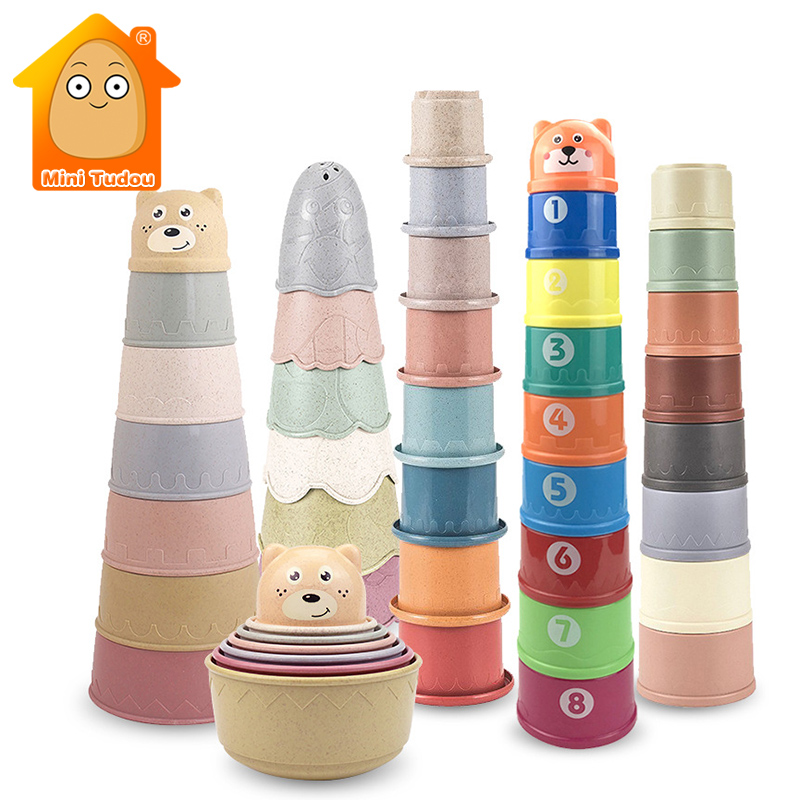 아기 장난감 스태킹 컵 만화 조기 교육 학습 색상 번호 - Baby Food Nestum 리뷰 및 가격