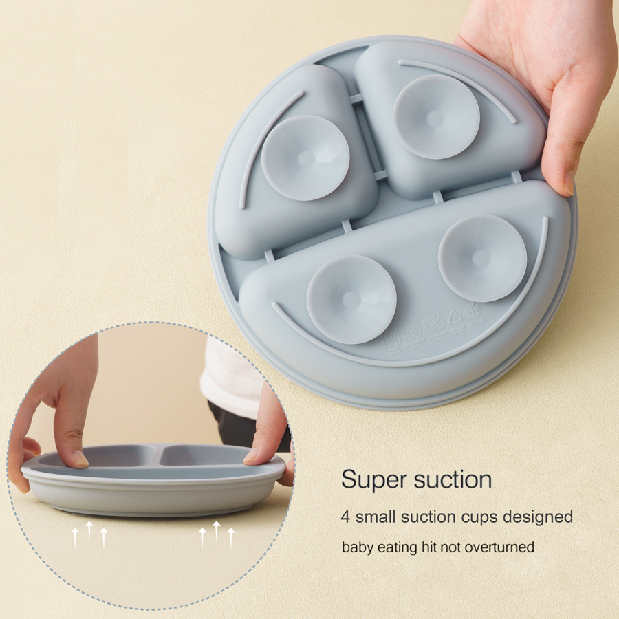 5Pcs 아기 실리콘 먹이 세트 어린이를위한 라운드 식 - Baby Food Utensils 리뷰 및 가격