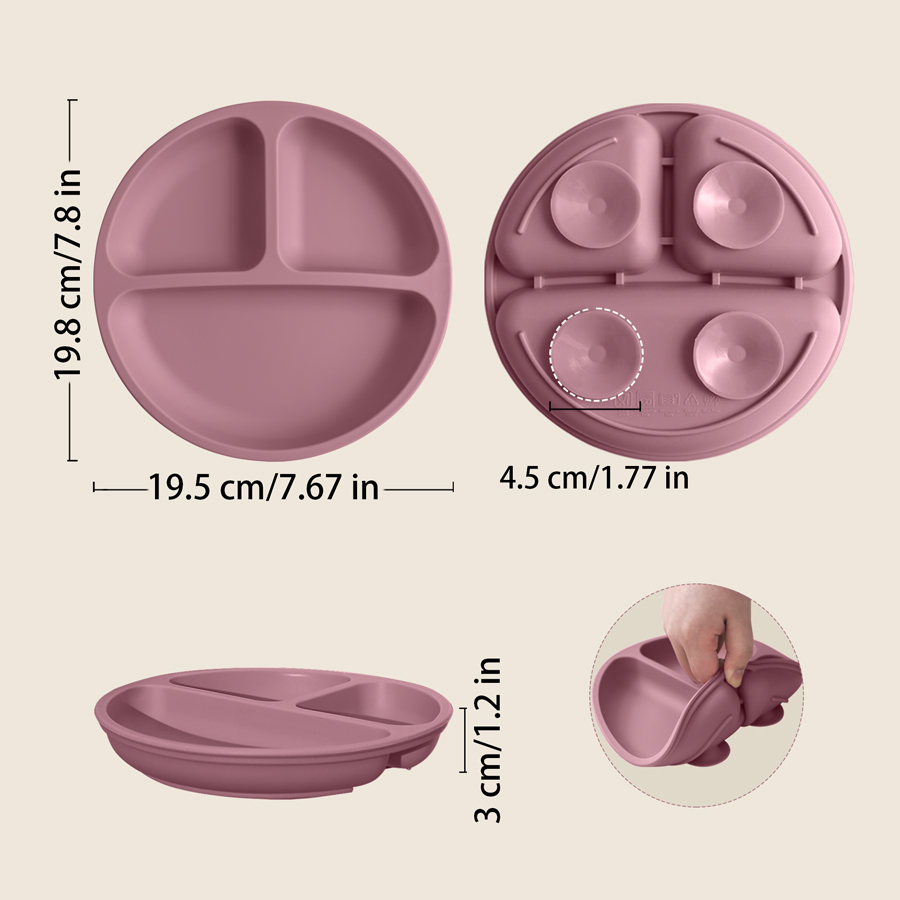 1PCS 아기 빨판 실리콘 식사 접시 BPA 무료 어린 - Baby Food Utensils 리뷰 및 가격