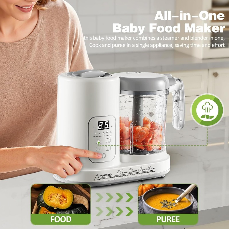 이유식 제조기 스티머 블렌더 4 in 1 자동 스팀 블 - Baby Food Quantity 리뷰 및 가격