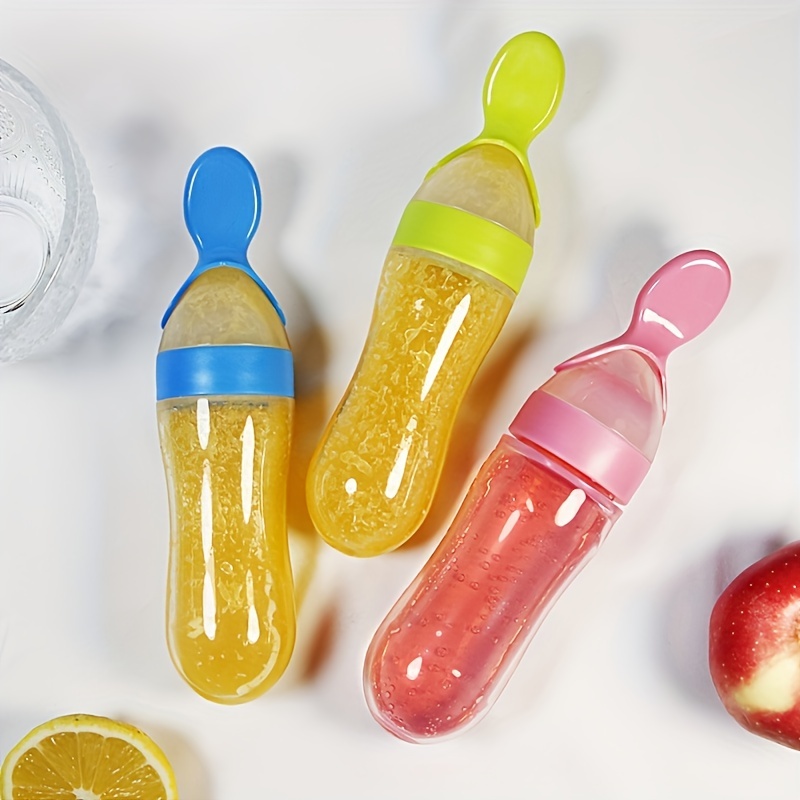 아기 수유용 실리콘 젖병과 스푼, 3온스 음식 디스펜싱 - Baby Food Utensils 리뷰 및 가격