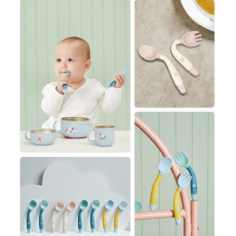 아기를위한 구부릴 수있는 실리콘 스푼 BPA 무료 식기 - Baby Food Utensils 리뷰 및 가격