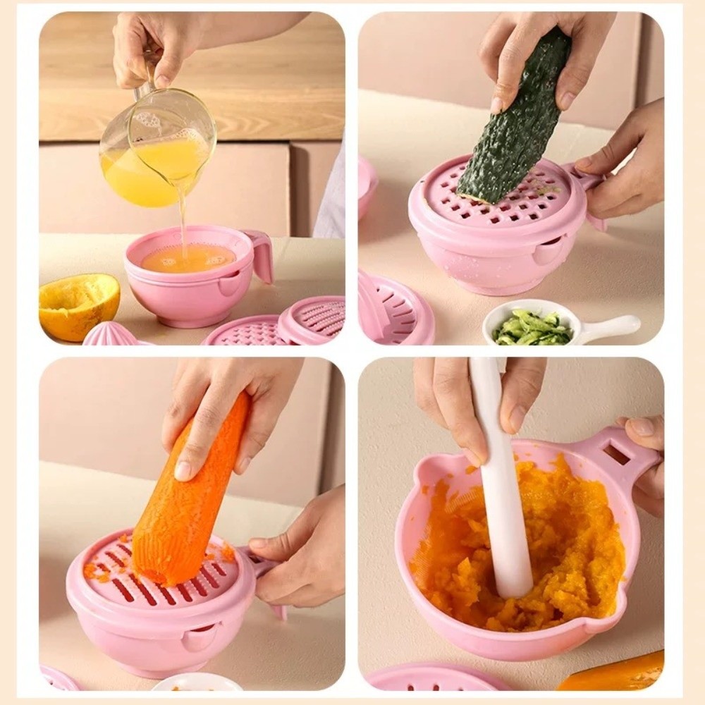 단색 아기 음식 분쇄기 수제 다기능 과일 퓨레 그레이터 - Baby Food Vegetable 리뷰 및 가격