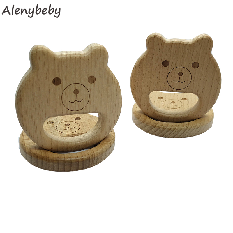 천연 나무 Teether 곰 모양 펜던트 아기 너도밤  - Baby Food Organic 리뷰 및 가격