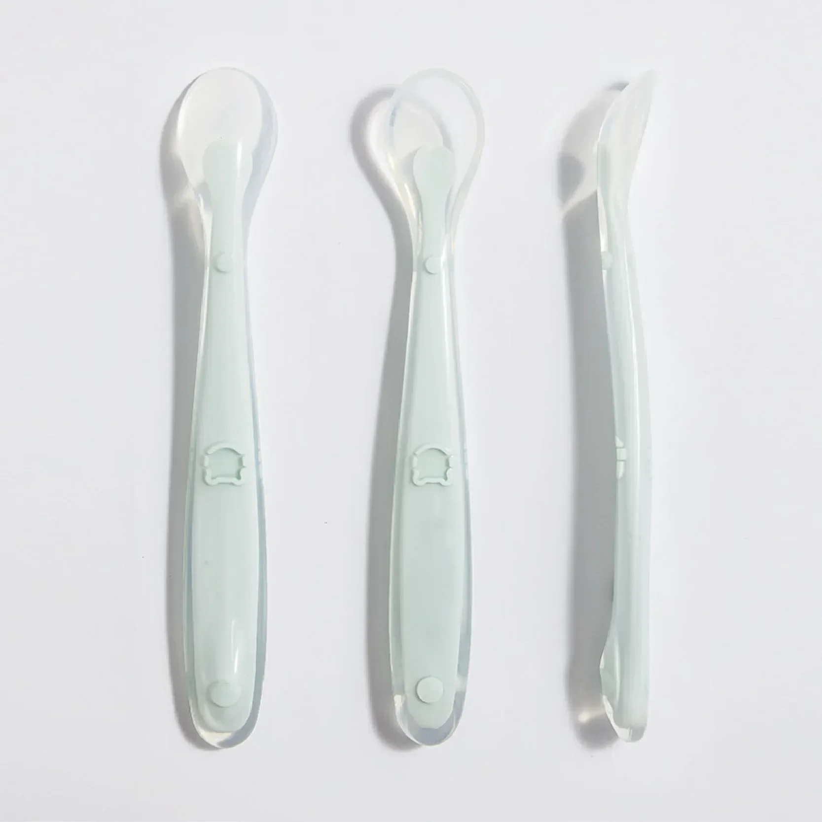 부드러운 실리콘 아기 숟가락 유아 보완 식품 먹이 훈련 - Baby Food Quantity 리뷰 및 가격