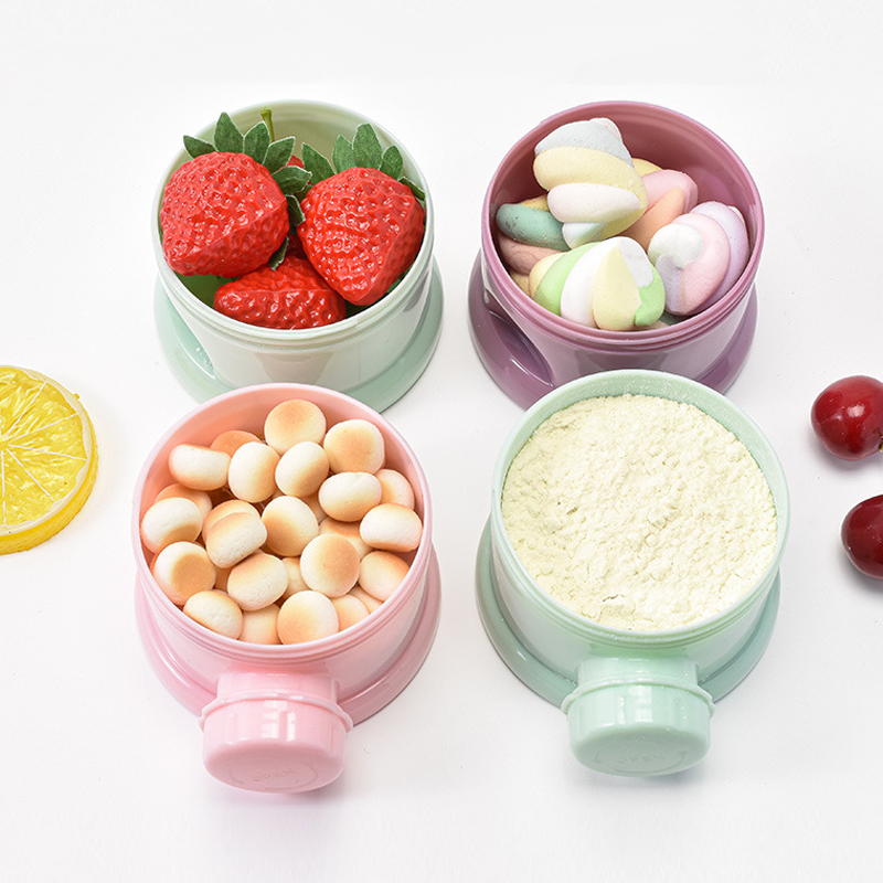 저장 3/4 계층 휴대용 식품 용기 분말 우유 분말 카 - Baby Food Pouches 리뷰 및 가격