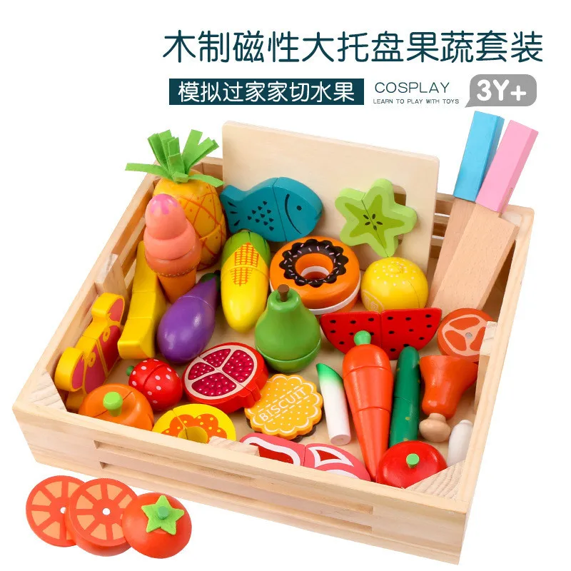 DIY 귀여운 나무 절단 과일 야채 척 놀이 장난감 세 - Baby Food Vegetable 리뷰 및 가격