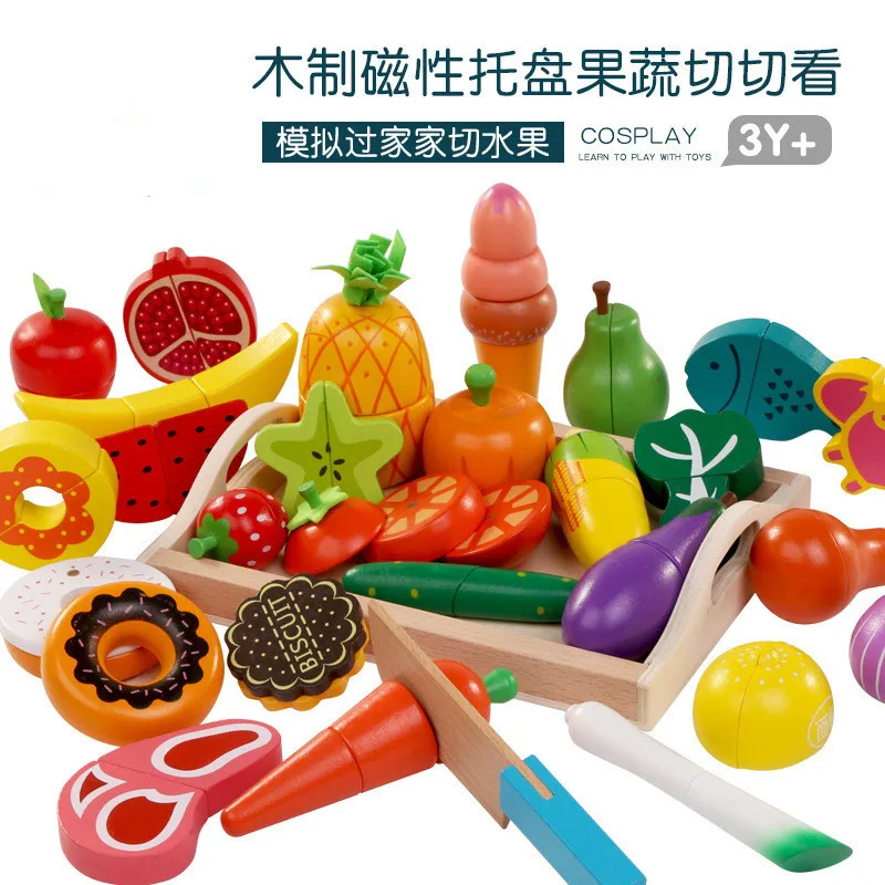 DIY 귀여운 나무 절단 과일 야채 척 놀이 장난감 세 - Baby Food Vegetable 리뷰 및 가격
