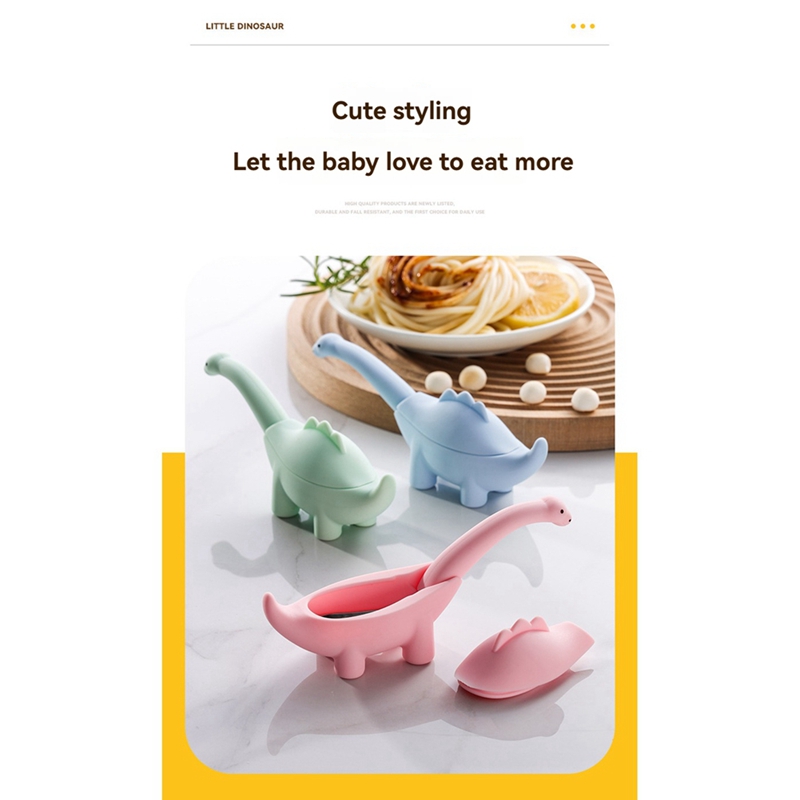 공룡 모양의 유아 식품 수유 숟가락 포크 어린이 아기  - Baby Food Utensils 리뷰 및 가격