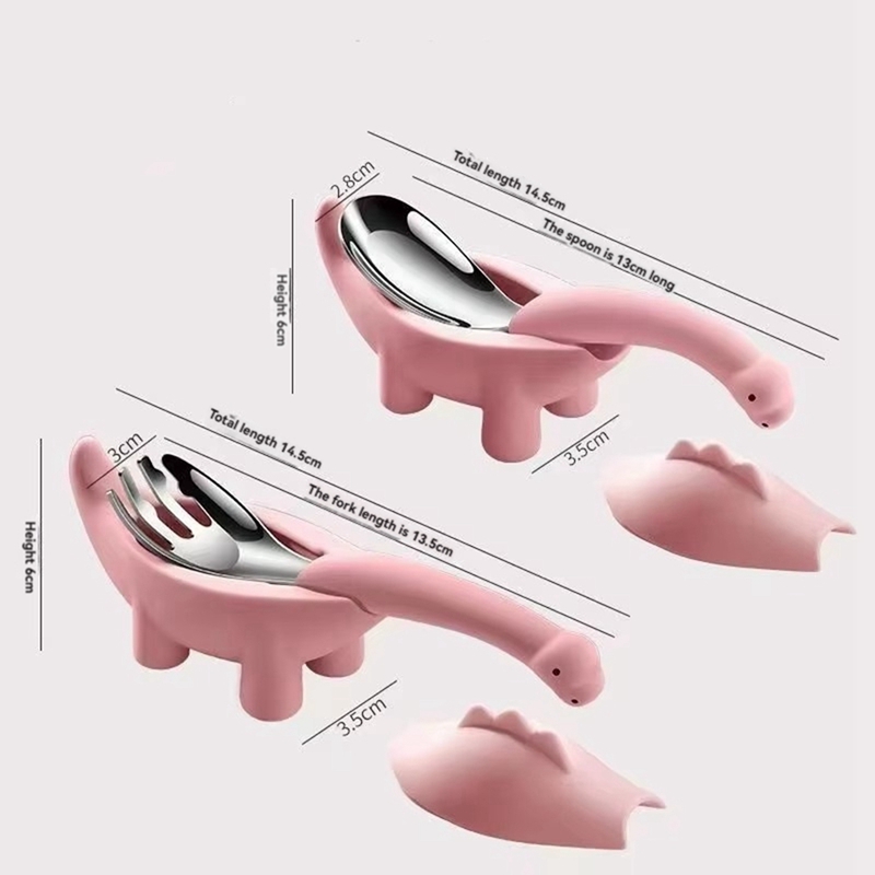 공룡 모양의 유아 식품 수유 숟가락 포크 어린이 아기  - Baby Food Utensils 리뷰 및 가격