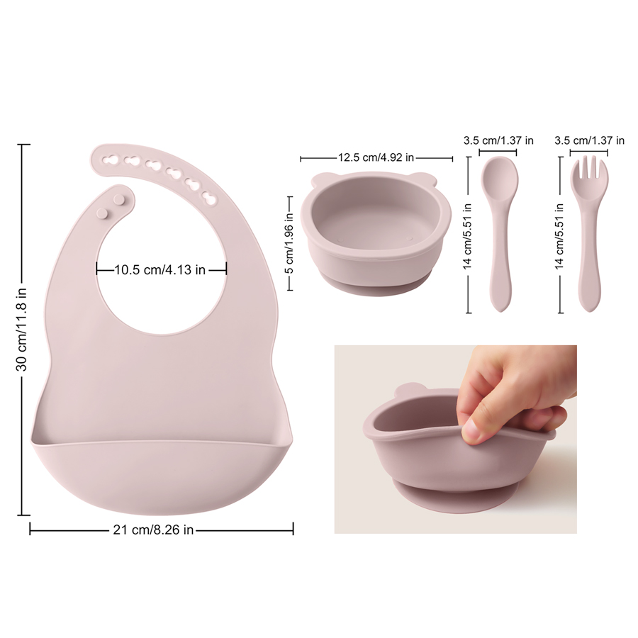 실리콘 어린이 식기 아기 수유 세트, 실리콘 빨판 그릇 - Baby Food Utensils 리뷰 및 가격