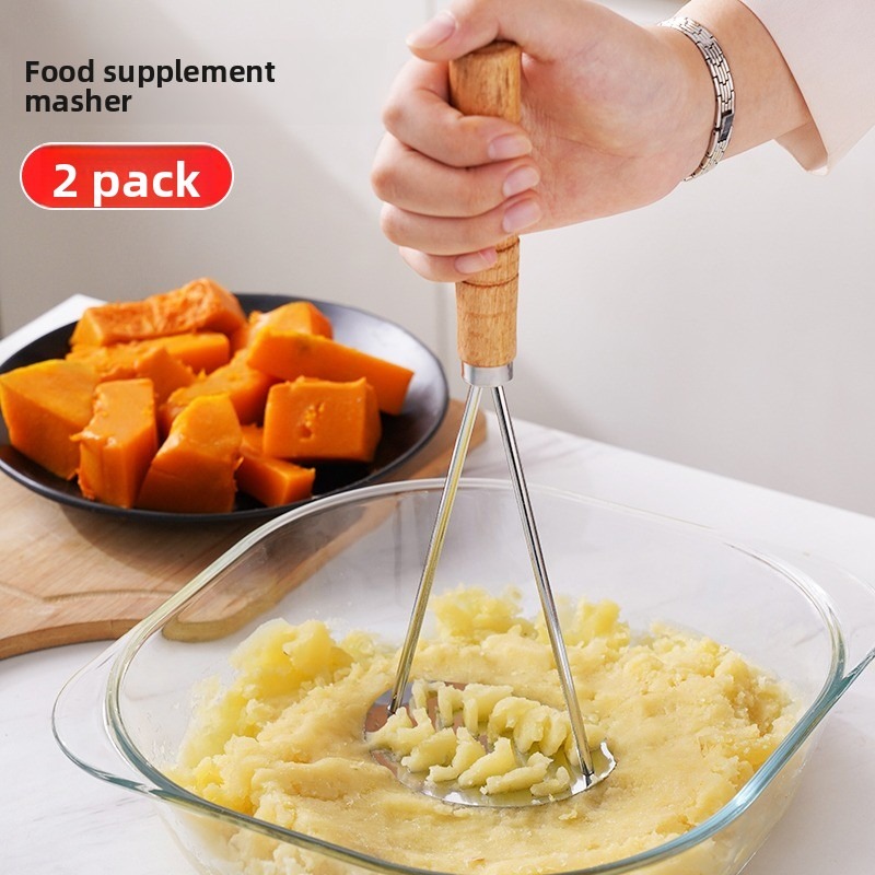 스테인레스 스틸 감자 으깨기, 쉽게 누르기, 노동력 절 - Baby Food Healthy 리뷰 및 가격